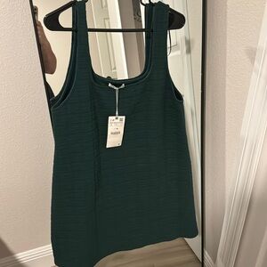 Zara - NEW- Forest green dress